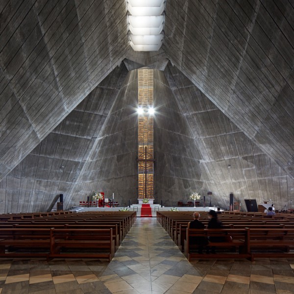Kenxo Tange's St Mary's Cathedral photographed by Edmund Sumner