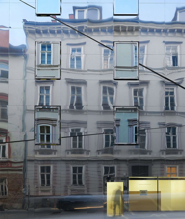 The Stadthaus Ballhausgasse or Broken Mirror house in Austria by Hope of Glory architektur