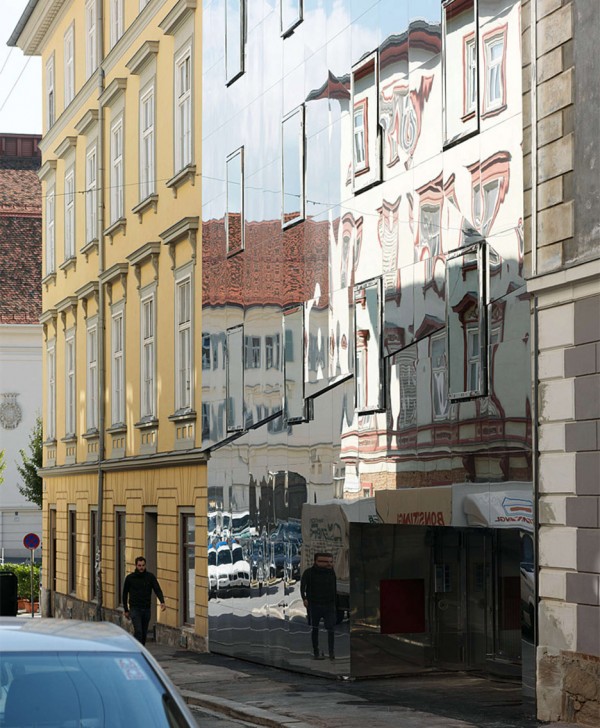 The Stadthaus Ballhausgasse or Broken Mirror house in Austria by Hope of Glory architektur