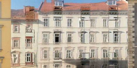The Stadthaus Ballhausgasse or Broken Mirror house in Austria by Hope of Glory architektur