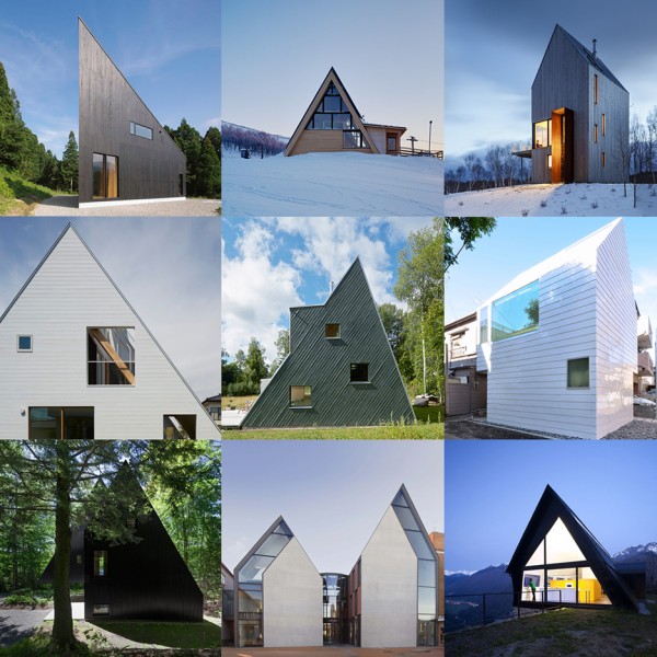 Steeply pitched roofs feature on Dezeen’s new Pinterest board
