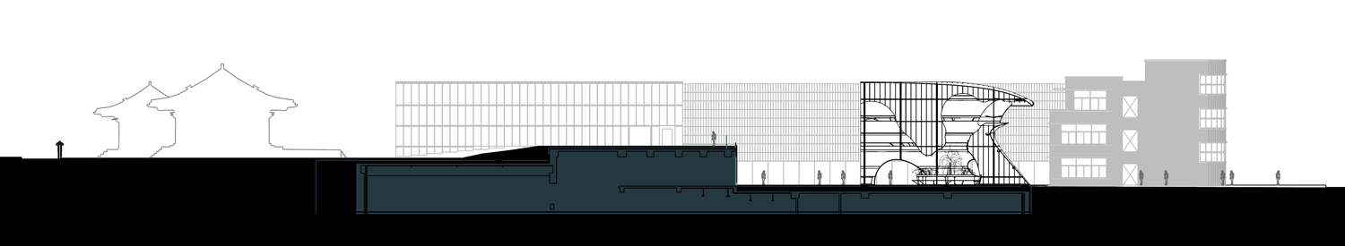 Temp'L by Shinslab Architecture is an installation recycled from a rusty old cargo ship for a museum courtyard in Seoul