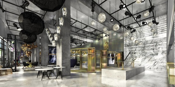 Rendering of Tom Dixon's new space in Los Angeles