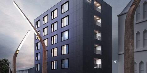 Yo Home apartments proposed for Manchester by the company behind Yo Sushi and designed by Glenn Howells Architects