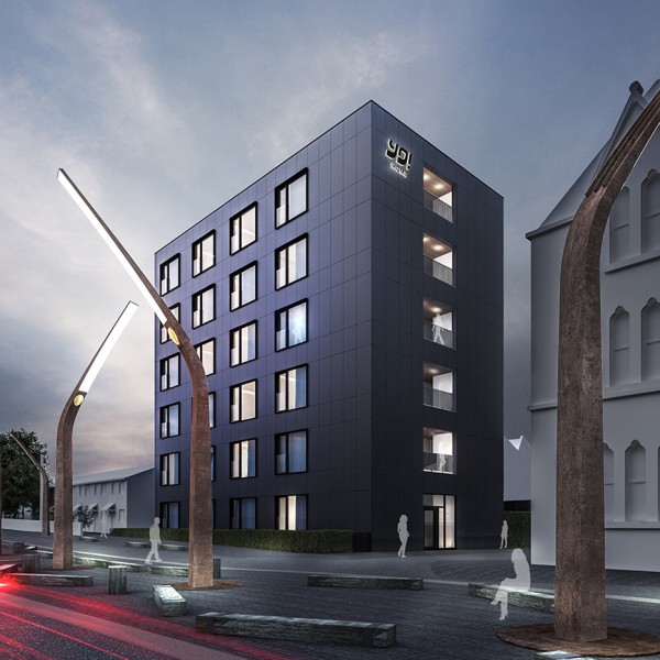 Yo Home apartments proposed for Manchester by the company behind Yo Sushi and designed by Glenn Howells Architects