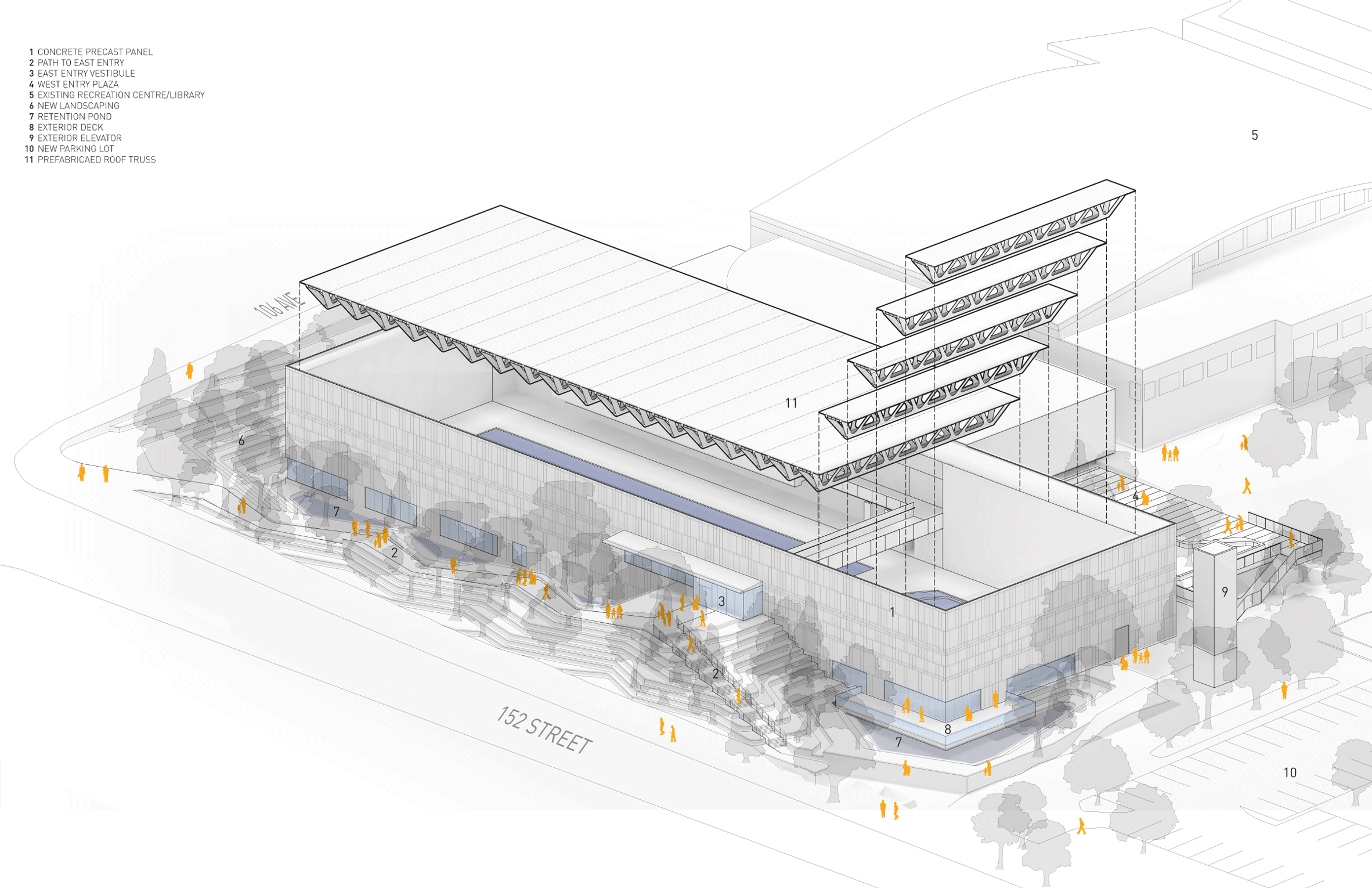 Guilford Aquatics Centre by Bing Thom Architects