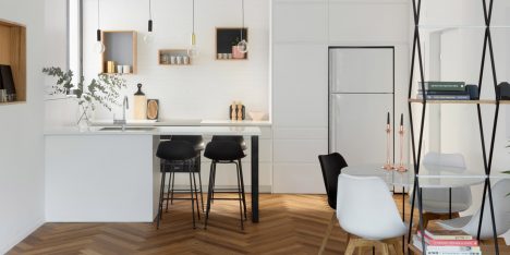 Maayan Zusman warms up Tel Aviv apartment with herringbone flooring
