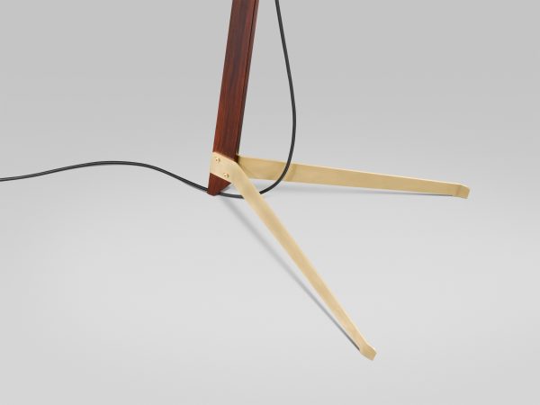 Ilse Crawford designs brass-footed floor lamp for Kalmar Werkstätten