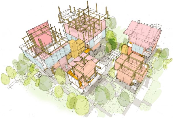 Matt Lucraft confronts London's housing crisis with "mock-tudor-cum-metabolist" building system