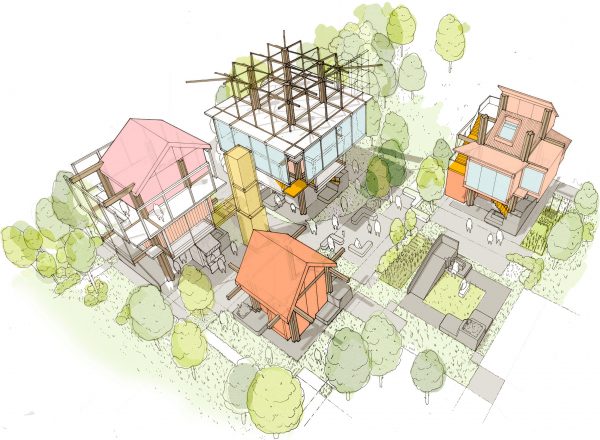 Matt Lucraft confronts London's housing crisis with "mock-tudor-cum-metabolist" building system