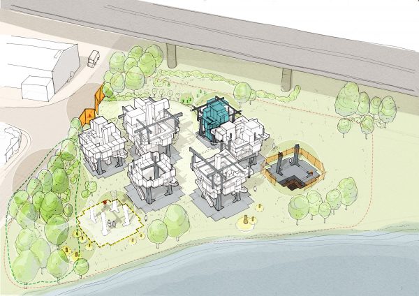 Matt Lucraft confronts London's housing crisis with "mock-tudor-cum-metabolist" building system