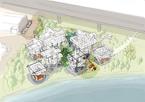 Matt Lucraft confronts London's housing crisis with "mock-tudor-cum-metabolist" building system