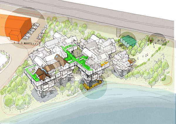 Matt Lucraft confronts London's housing crisis with "mock-tudor-cum-metabolist" building system