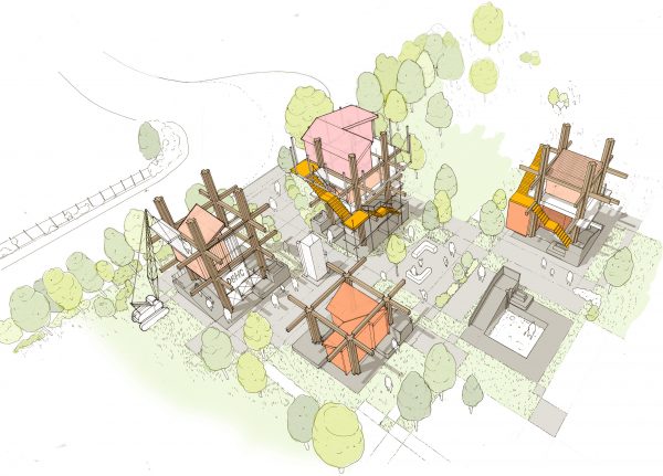 Matt Lucraft confronts London's housing crisis with "mock-tudor-cum-metabolist" building system