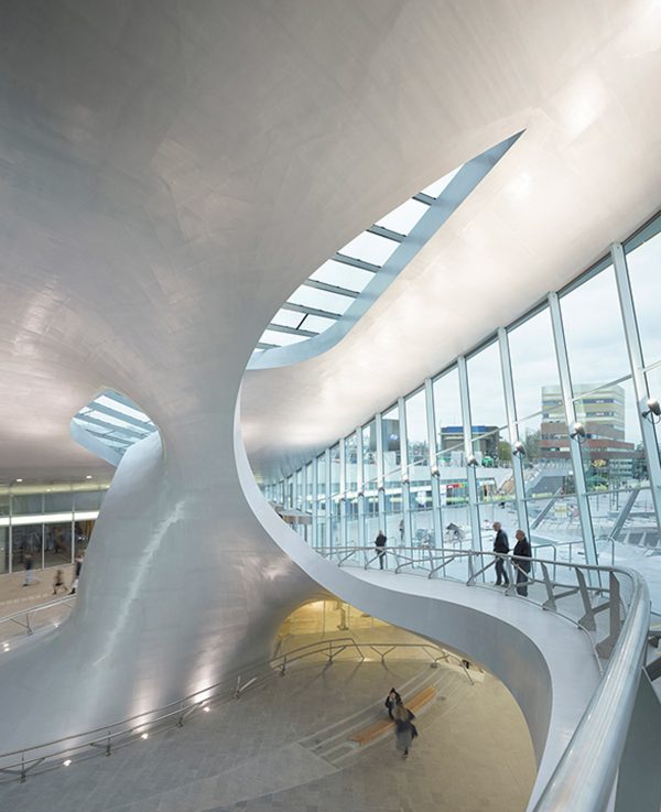 Arnhem Central Station by UNStudio in Arnhem, the Netherlands. Photograph by Ronald Tilleman