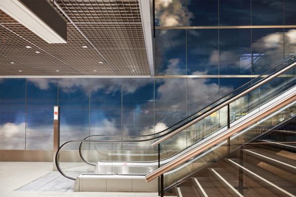 Daan Roosegaarde covers airport wall in clouds for Beyond installation