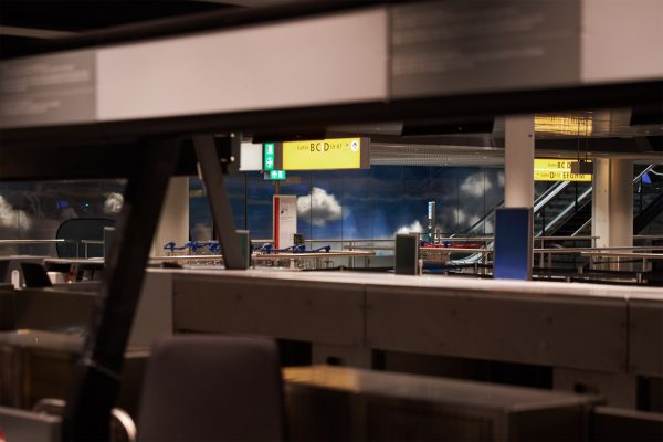 Daan Roosegaarde covers airport wall in clouds for Beyond installation