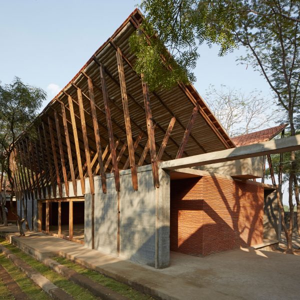 Sameep Padora builds Buddhist Learning Centre in an Indian forest grove