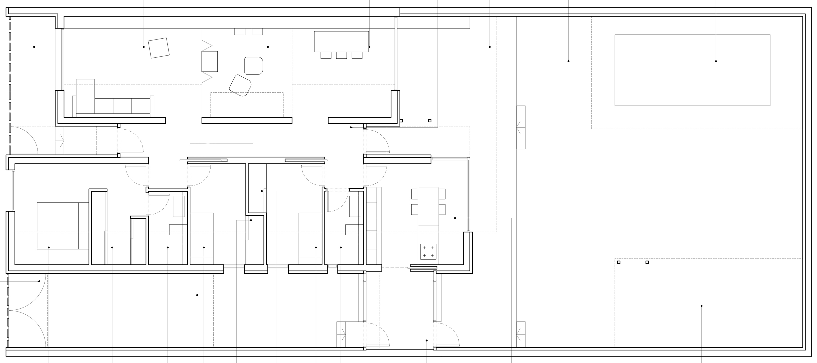 OOIIO Architecture's Casa ARM appears cut in half by a recessed entrance