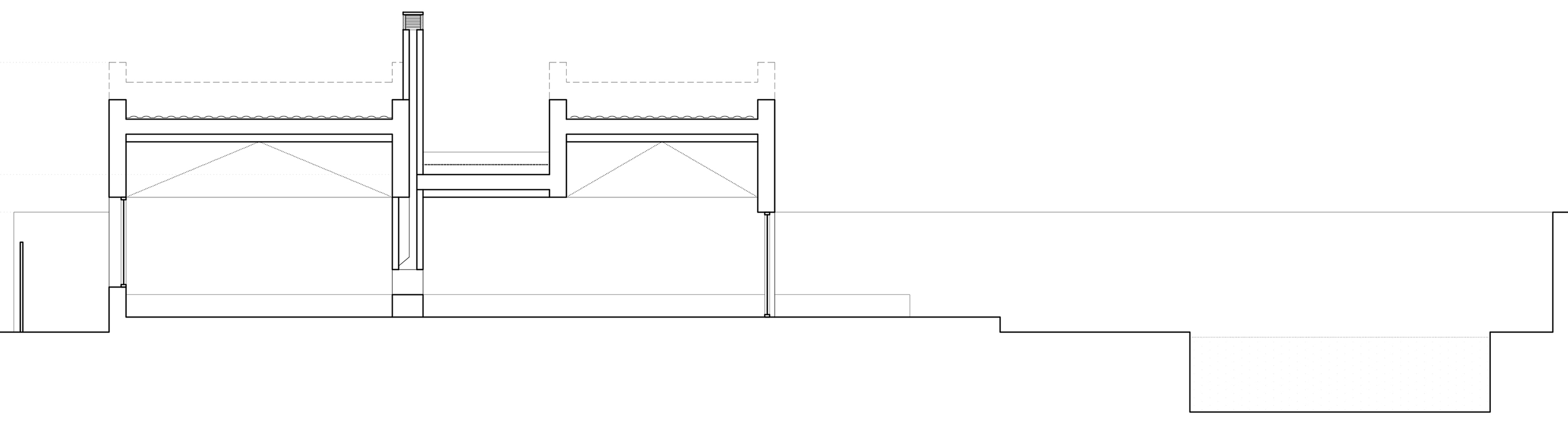OOIIO Architecture's Casa ARM appears cut in half by a recessed entrance