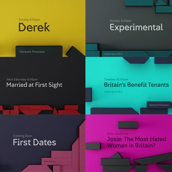 Channel 4 typeface by Neville Brody Designs of the Year 2016 nominee