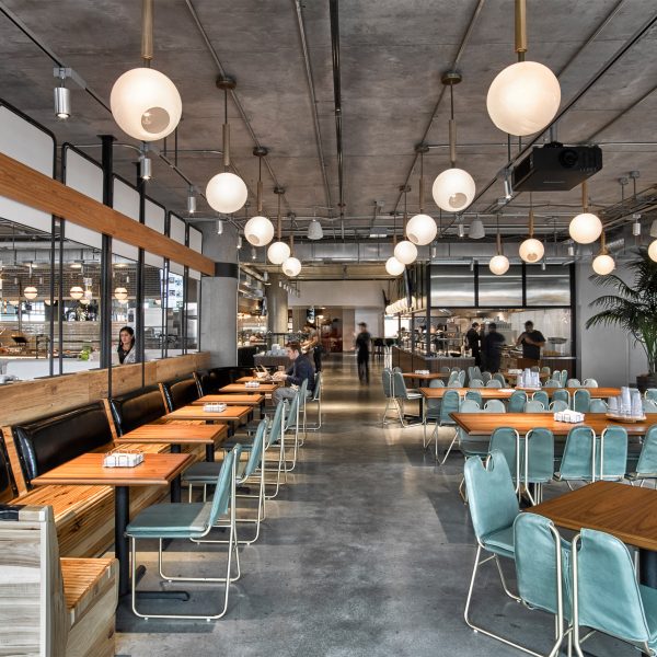 Dropbox opens industrial-style cafeteria by AvroKO at California headquarters