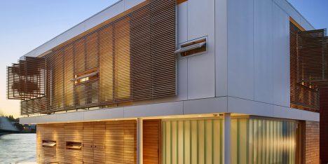 Floating home in Seattle by Vandeventer + Carlander features water-level bedrooms