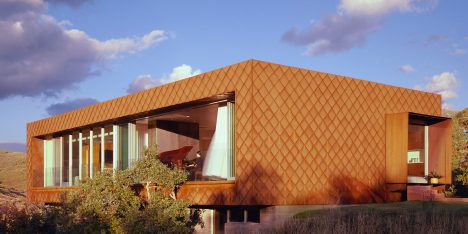 Sparano + Mooney clads Utah residence in hundreds of scale-like steel shingles