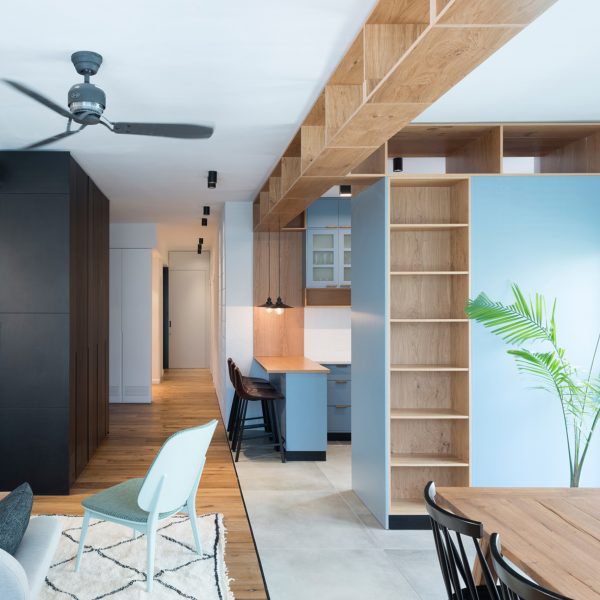 Raanan Stern arranges Tel Aviv apartment around long central corridor