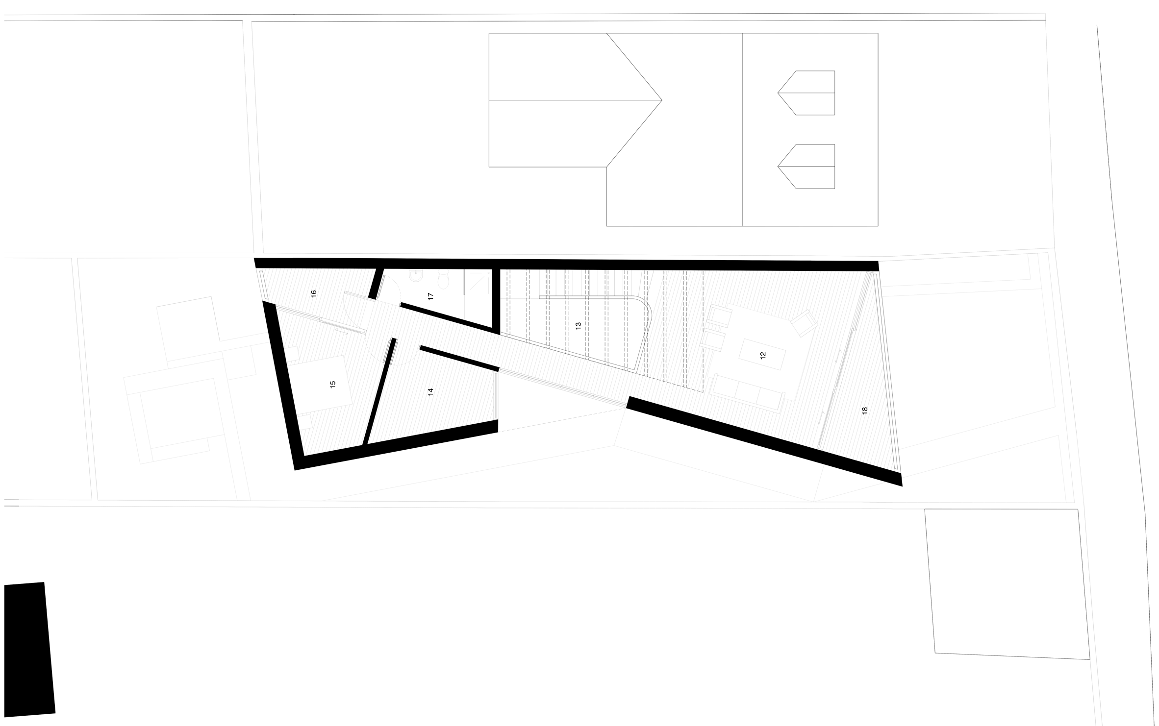 Folding House by A2 Architects cranks and folds along a narrow site