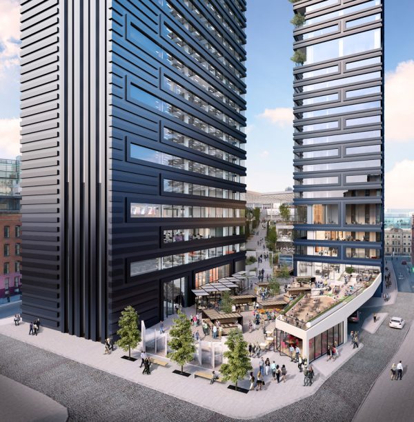 Ryan Giggs and Gary Neville unveil Manchester skyscraper plans by Make Architects