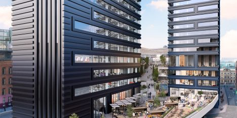Ryan Giggs and Gary Neville unveil Manchester skyscraper plans by Make Architects