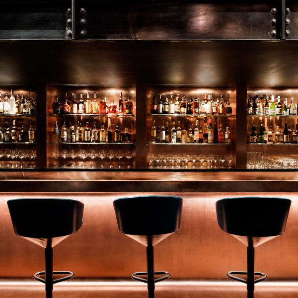 Tom Dixon designs “darkly theatrical” Himitsu cocktail lounge in Atlanta