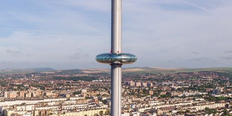 Brighton's i360 moving observation tower by Marks Barfield