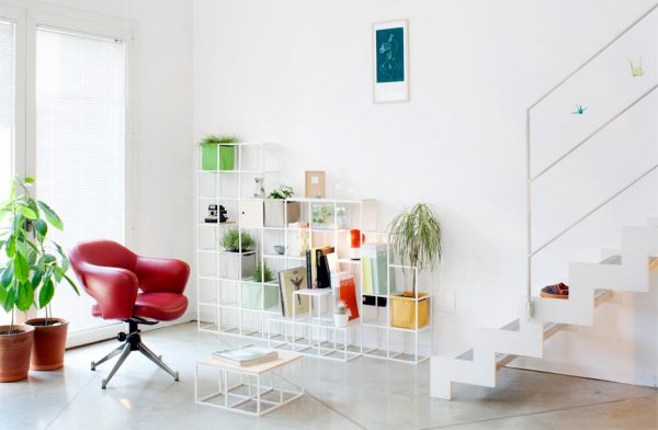 Supercake combines shelves and plant pots in modular system