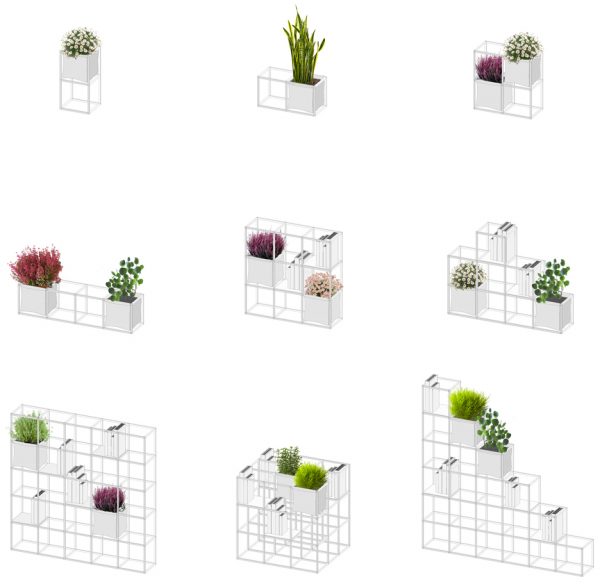 Supercake combines shelves and plant pots in modular system