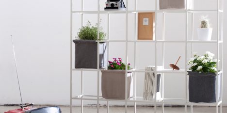 Supercake combines shelves and plant pots in modular system