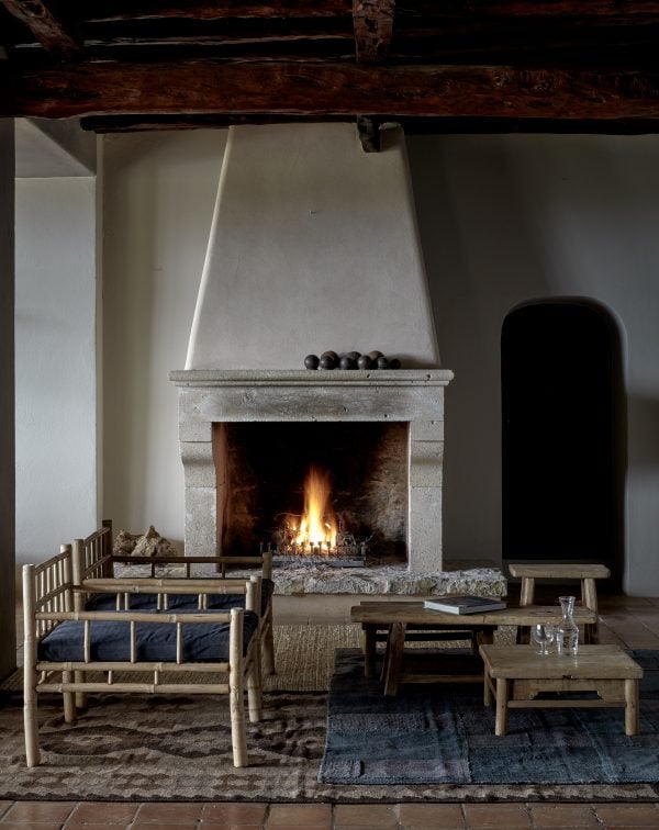 La Granja Ibiza is a members-only retreat with a rustic "back-to-basics" design