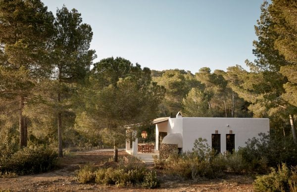 La Granja Ibiza is a members-only retreat with a rustic "back-to-basics" design