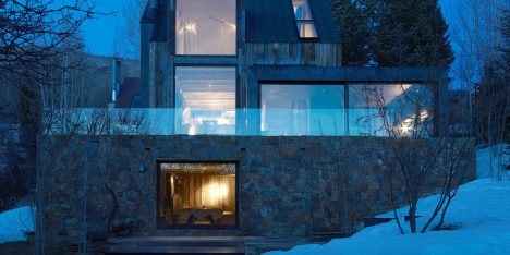 Oppenheim Architecture celebrates imperfections of La Muna chalet in Aspen during renovation
