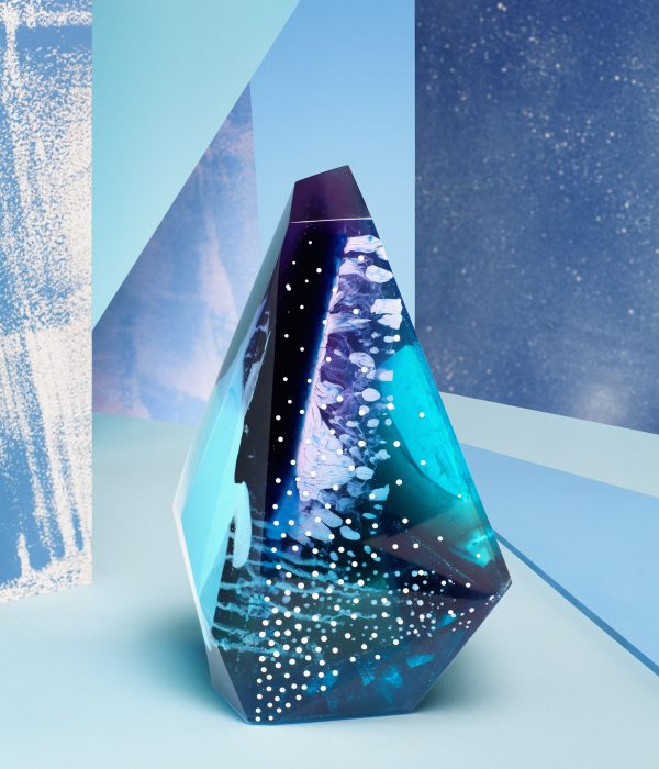 Zuza Mengham interprets perfume in resin for Sculpting Scent exhibition