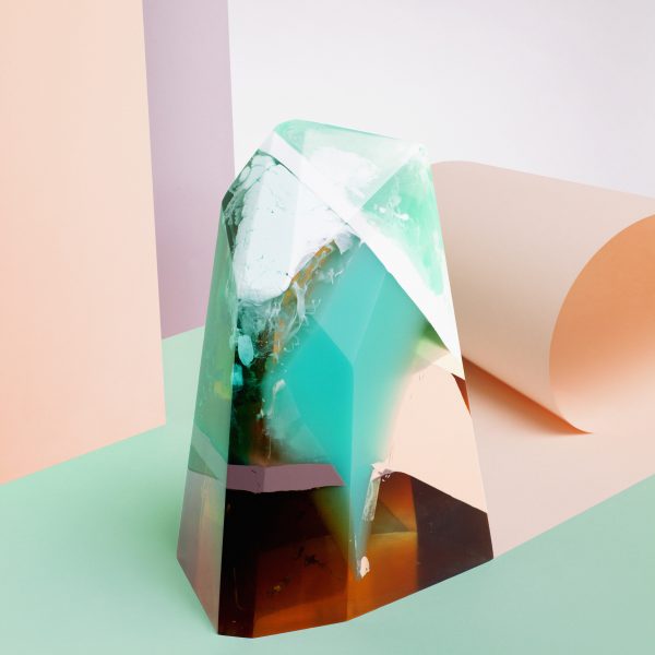 Zuza Mengham interprets perfume in resin for Sculpting Scent exhibition