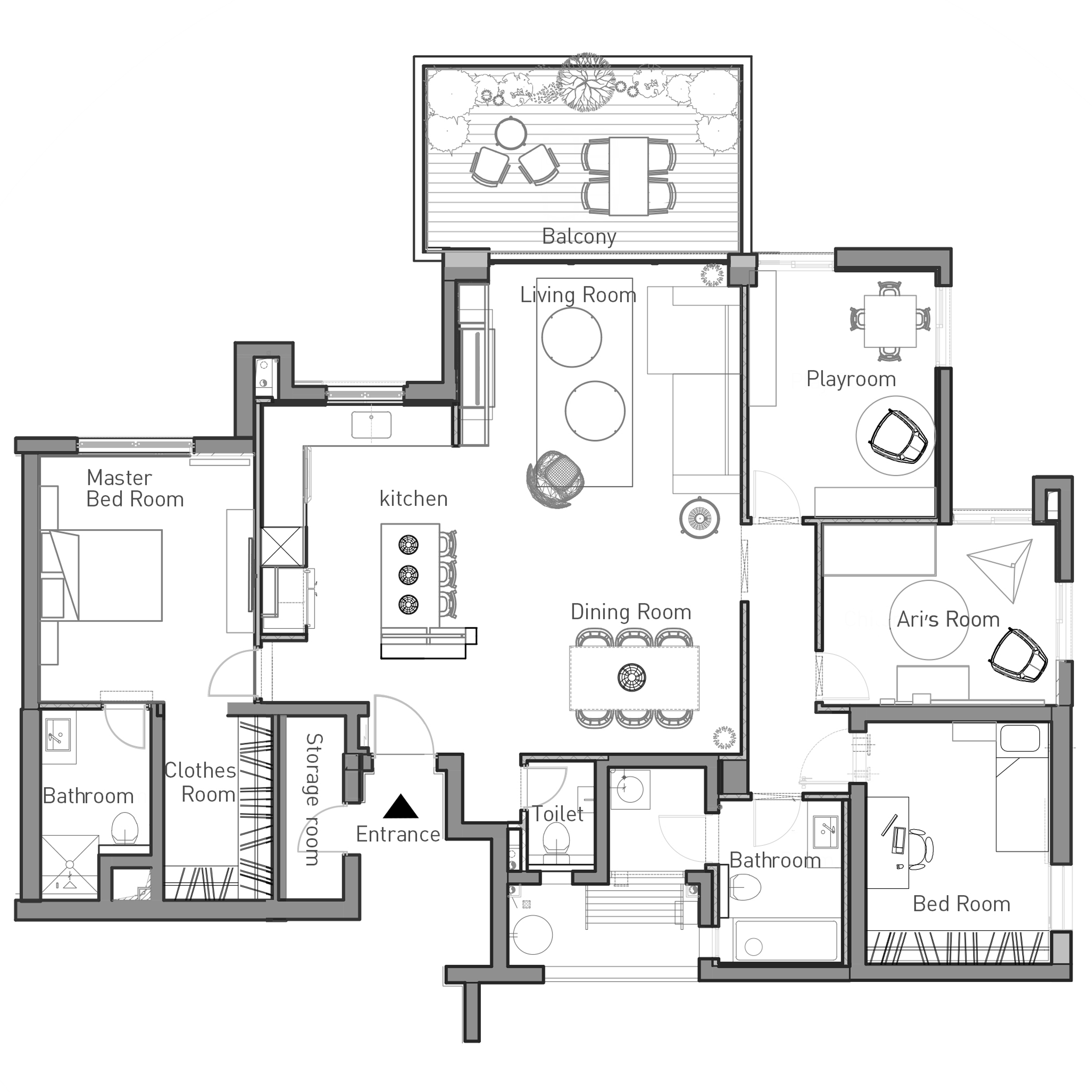 Little Drop of Black apartment by Lital Dayee