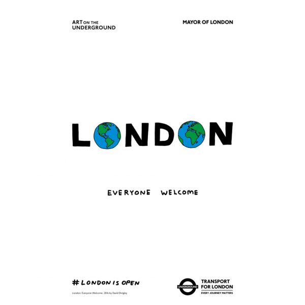London is open campaign by Sadiq Khan and David Shrigley