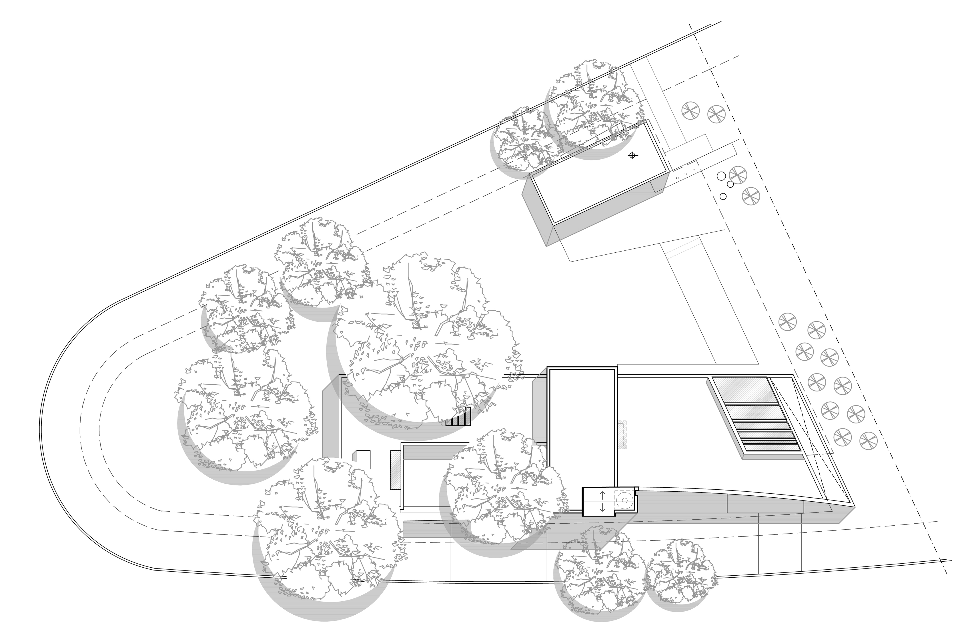 FCP Arquitectura Mooe House contrasts solid white walls with perforated iron screens