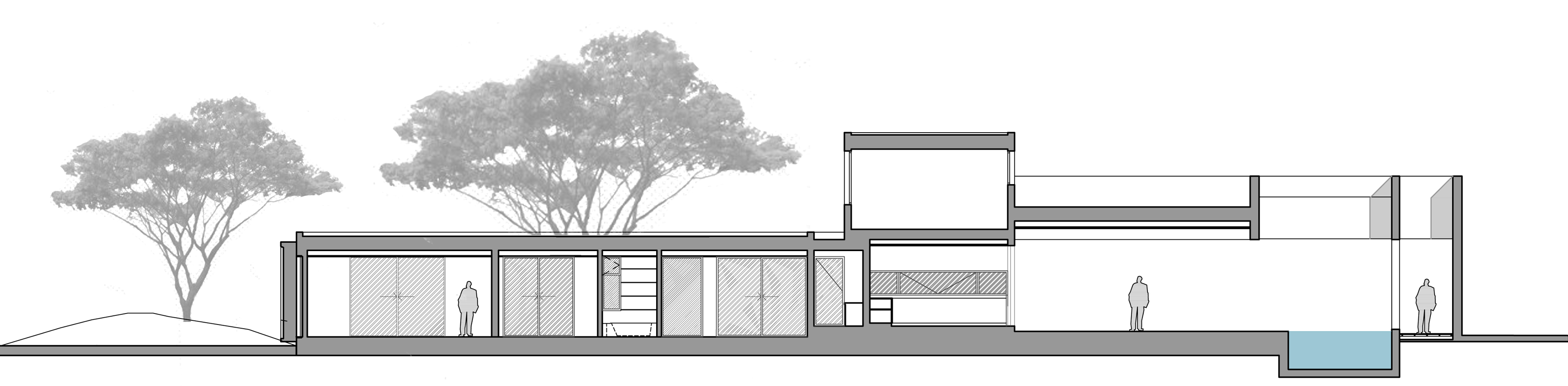 FCP Arquitectura Mooe House contrasts solid white walls with perforated iron screens