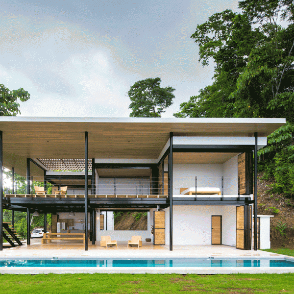 Benjamin Garcia Saxe's Ocean Eye House features movable wooden walls