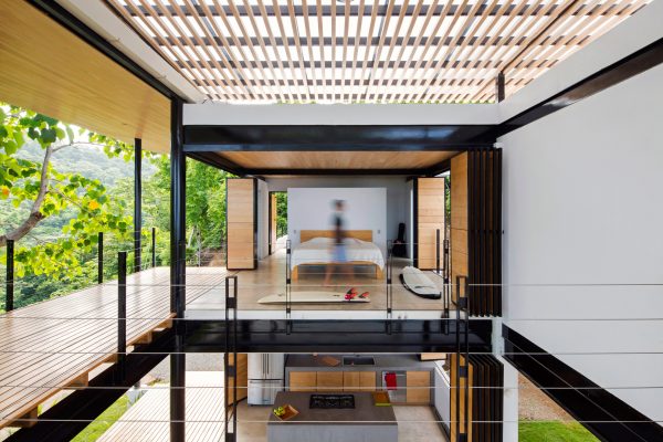 Benjamin Garcia Saxe's Ocean Eye House features movable wooden walls