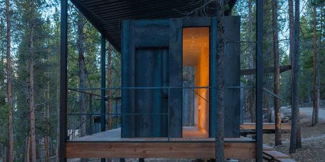 Outward Bound cabins by University of Colorado graduate students