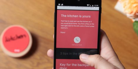 Kristian Knobloch's Ping system is a digital house manual for Airbnb guests